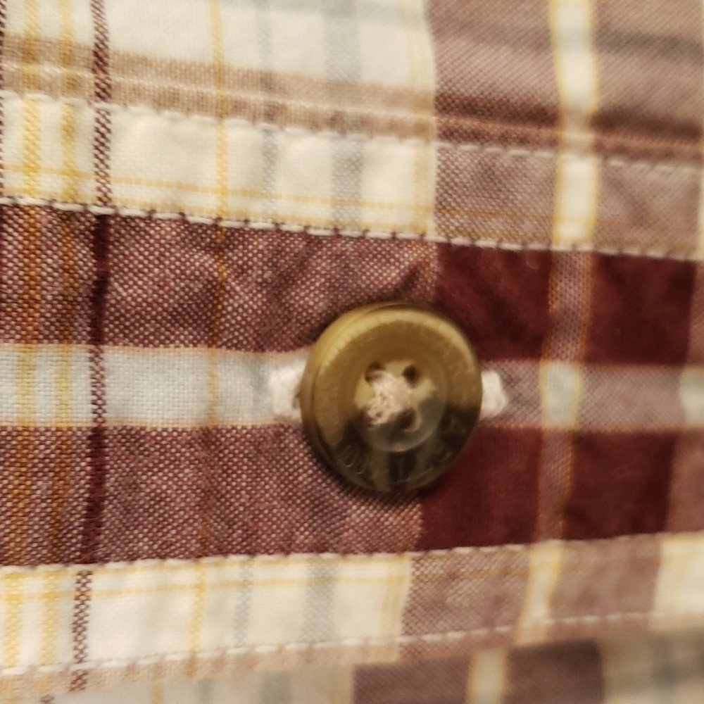 Carhartt Mens Short Sleeve Casual Button Down Plaid Print Size 2XL - Picture 3 of 5